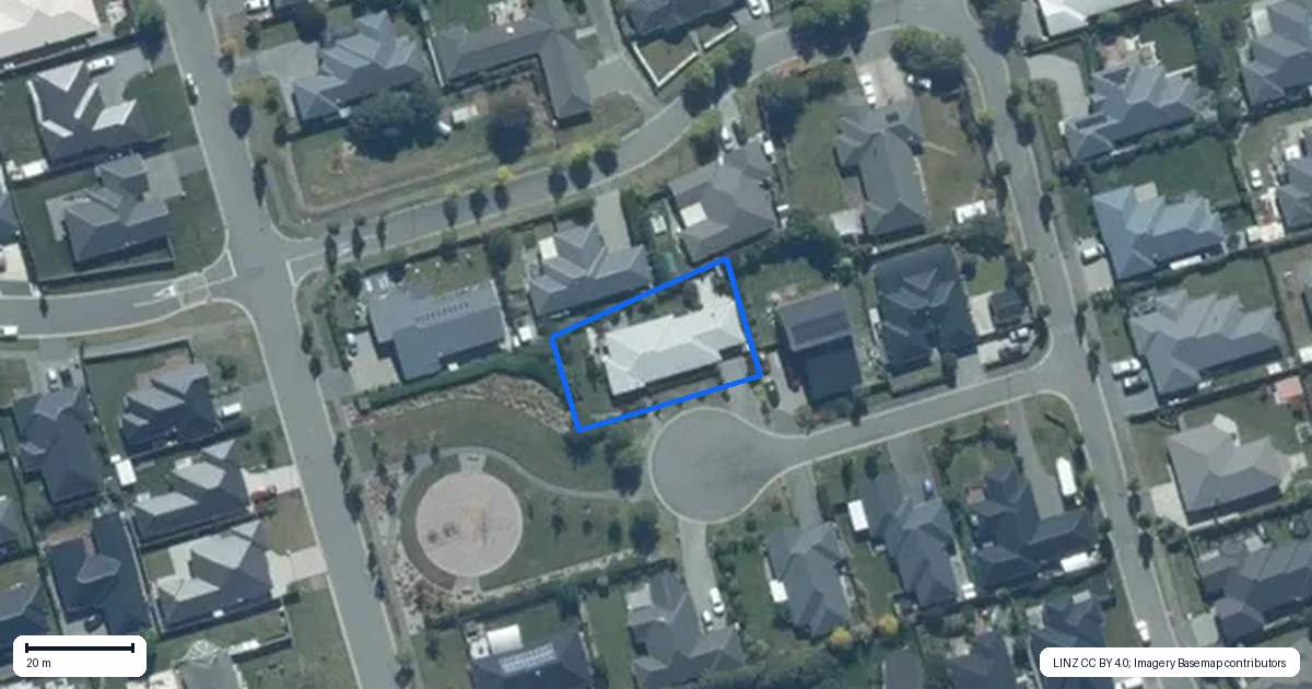 Property context map for 6 Spencer Close, Rolleston