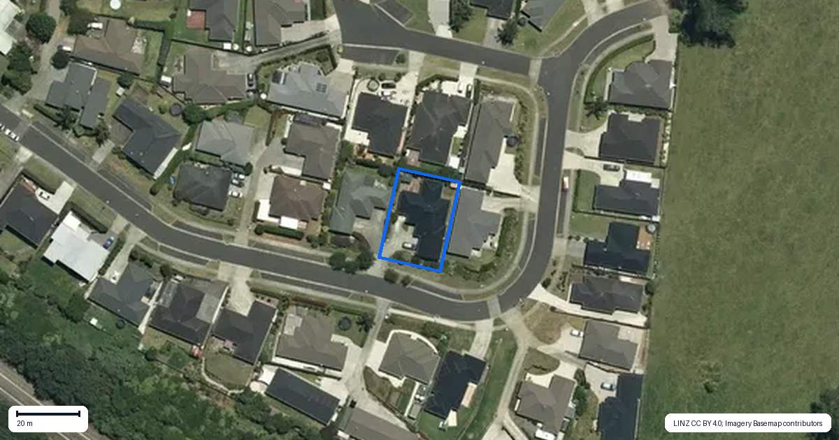 Property context map for 27 Moira Drive, Tuakau