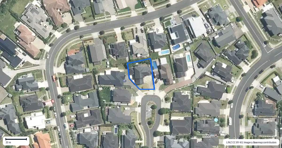 Property context map for 10 Bianca Court, Karaka, Papakura
