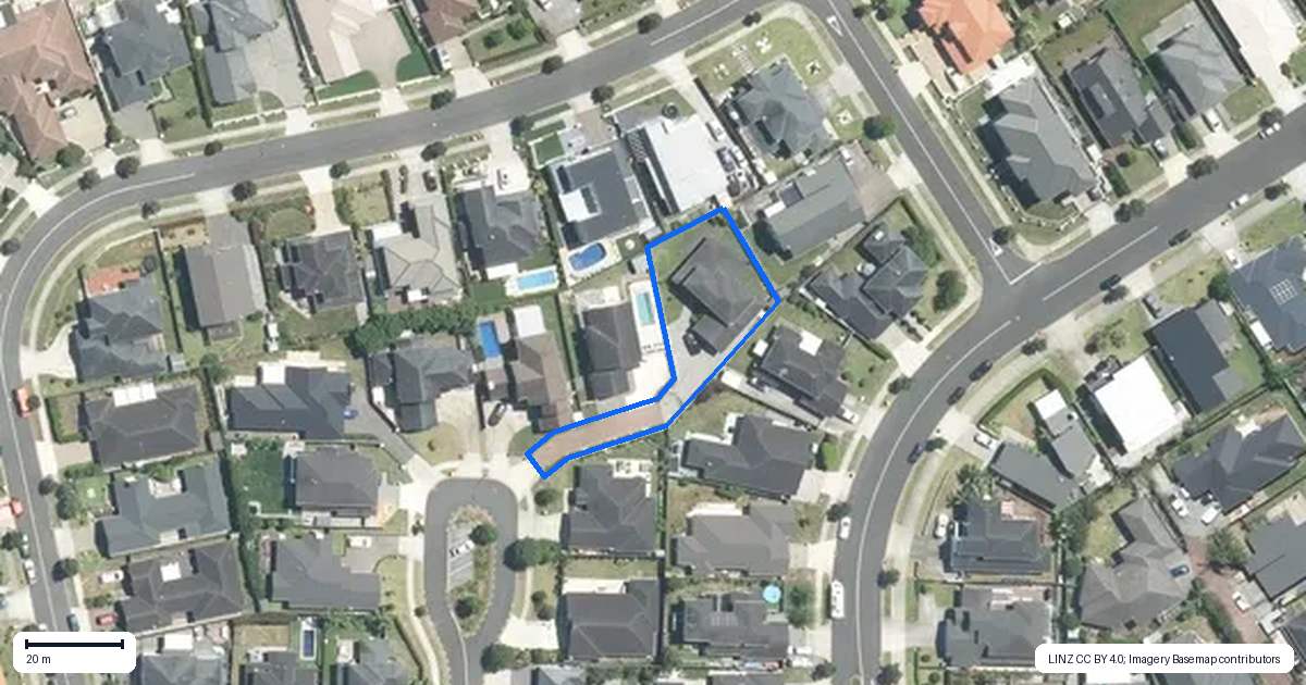 Property context map for 7 Bianca Court, Karaka, Papakura