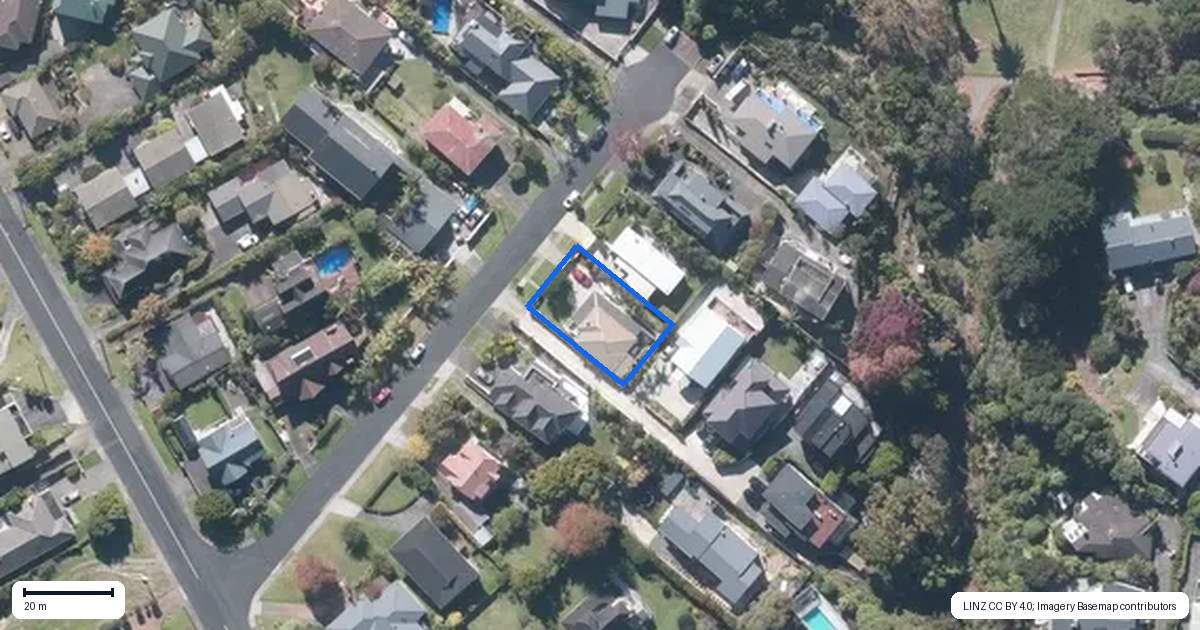 Property context map for 15 Sea View Terrace, Cockle Bay, Auckland