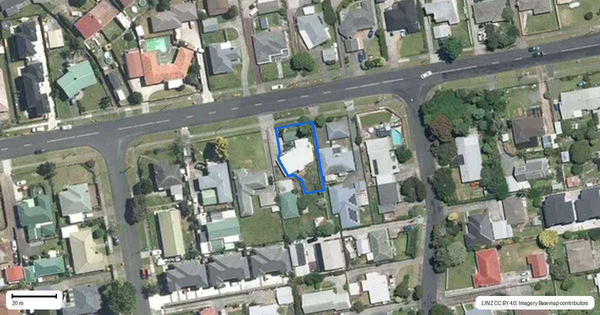 Property context map for 51 Willis Road, Papakura
