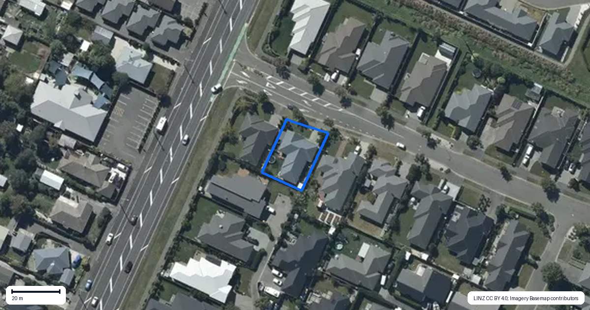 Property context map for 37 Parklea Avenue, Halswell, Christchurch