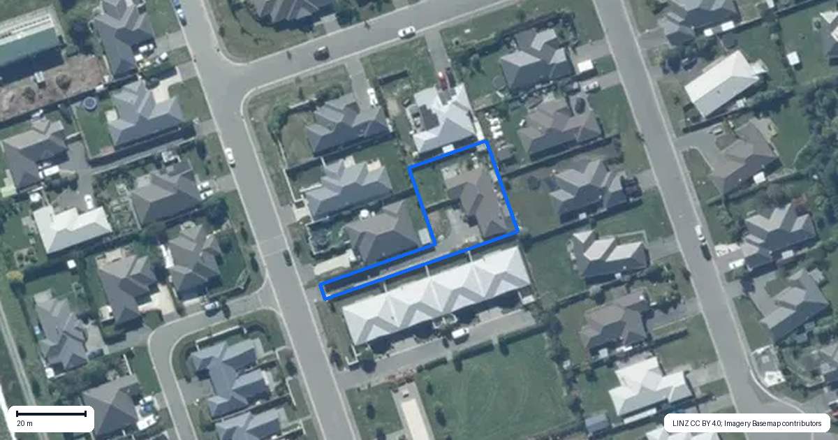 Property context map for 17 Clausen Avenue, Leeston