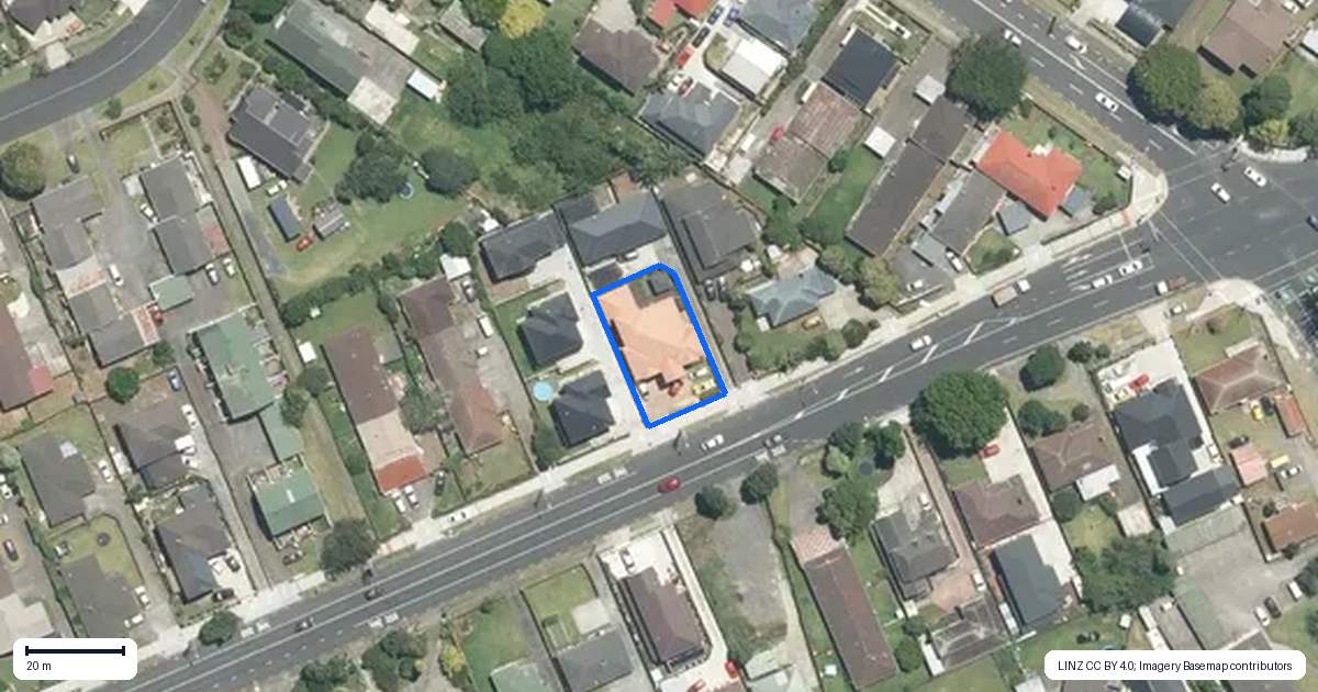 Property context map for 75A Puhinui Road, Papatoetoe, Auckland