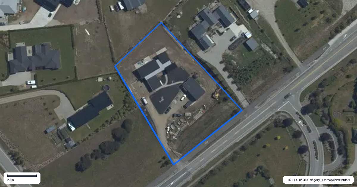 Property context map for 664 Aubrey Road, Wanaka