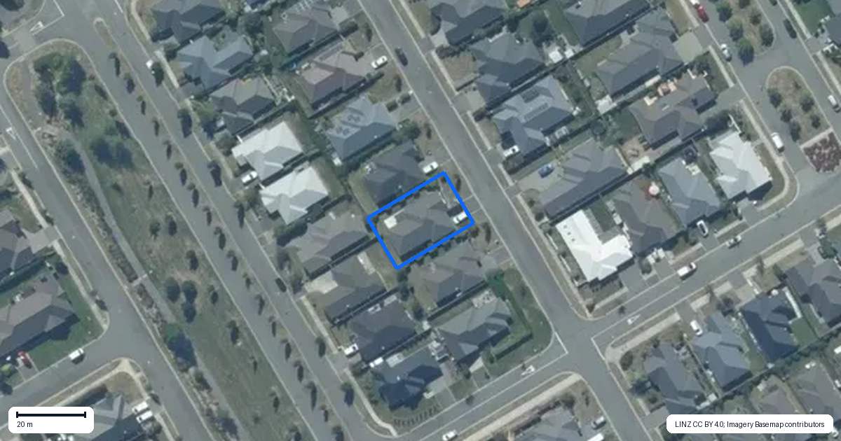 Property context map for 12 Eversham Drive, Rolleston
