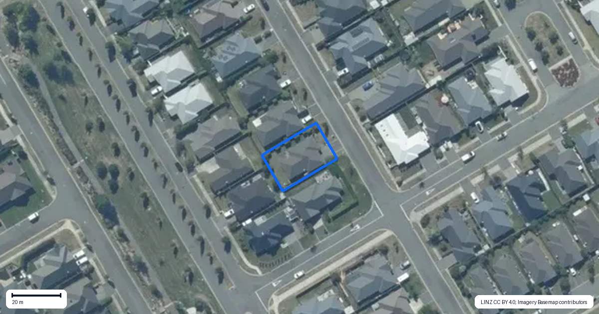 Property context map for 14 Eversham Drive, Rolleston
