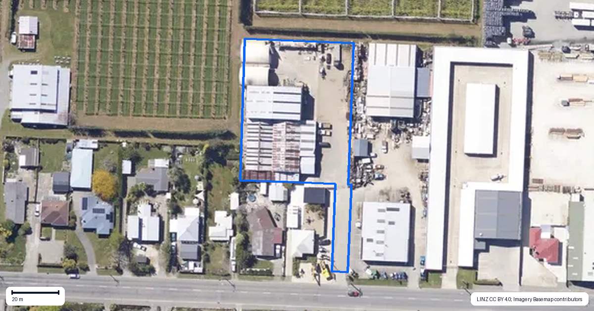 Property context map for 34 King Edward Street, Motueka
