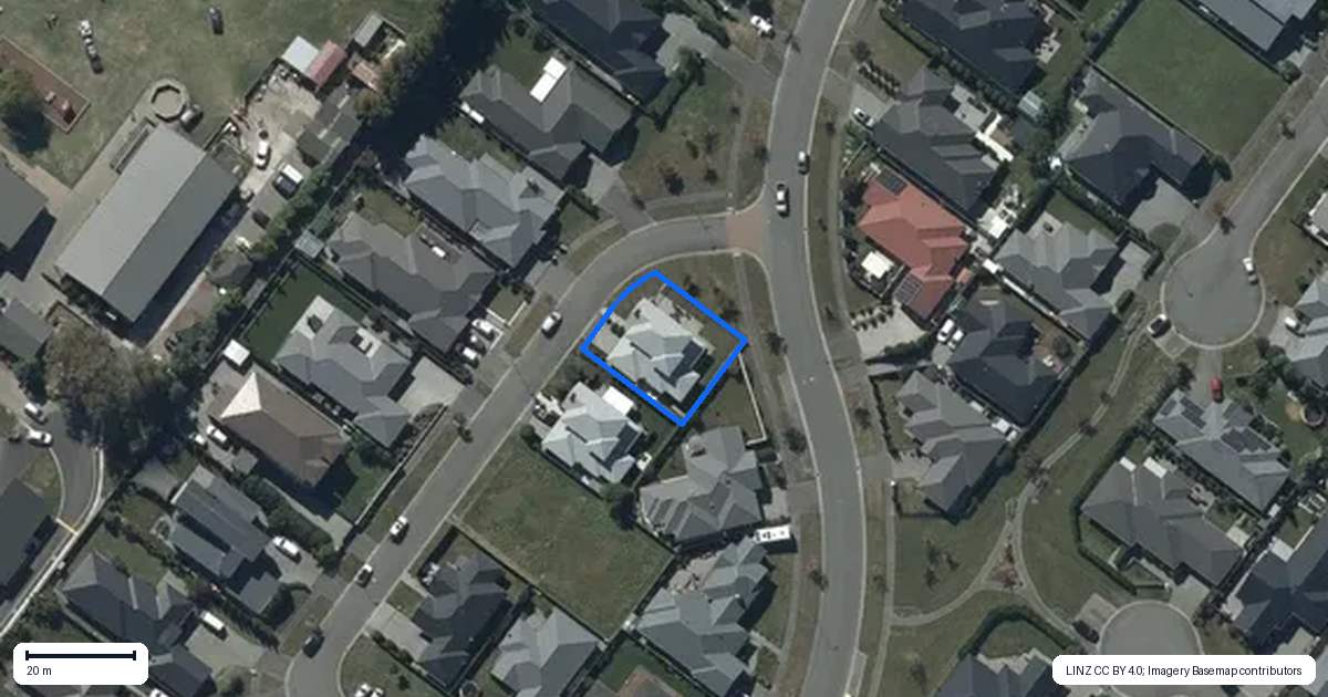Property context map for 1 Malachy Grove, Aidanfield, Christchurch