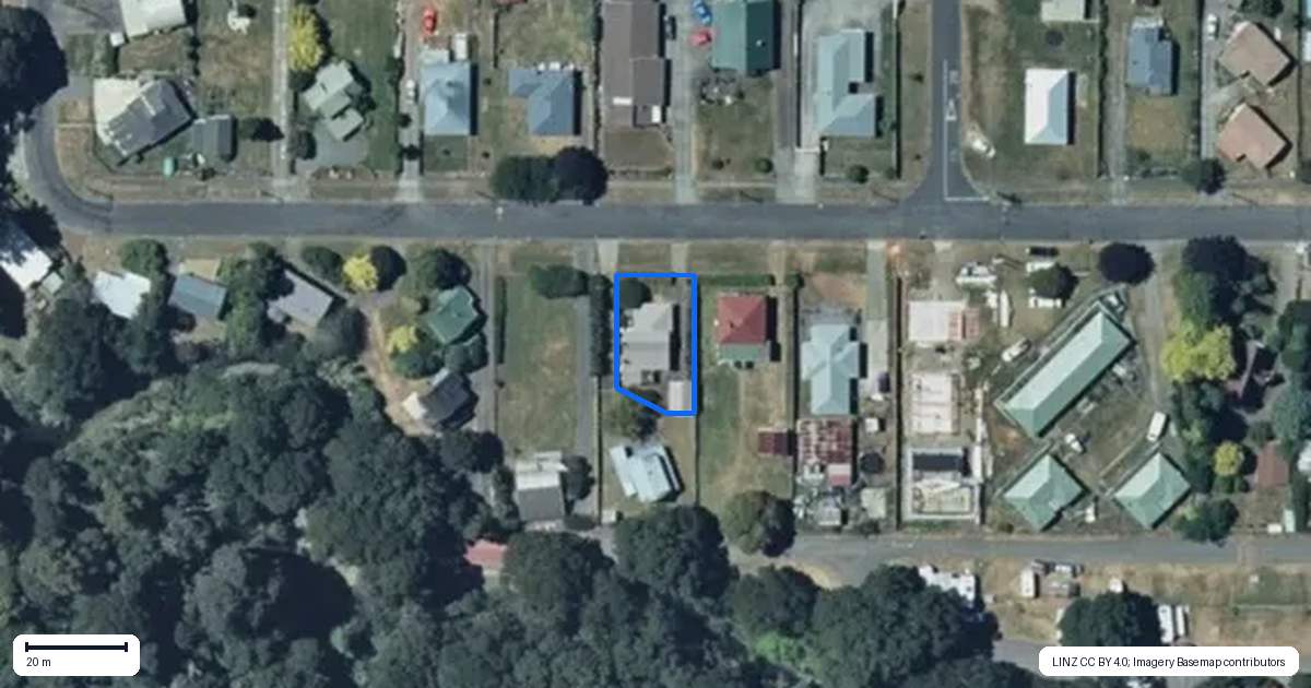 Property context map for 19 Moore Street, Ohakune