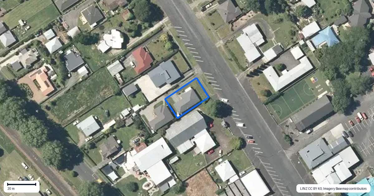 Property context map for 68A Kensington Street, Putaruru