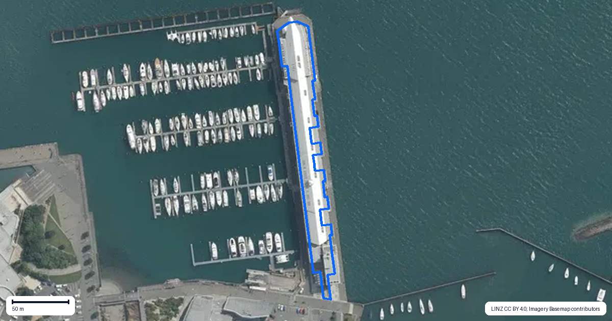 Property context map for 3C/1 Clyde Quay Wharf, Te Aro, Wellington