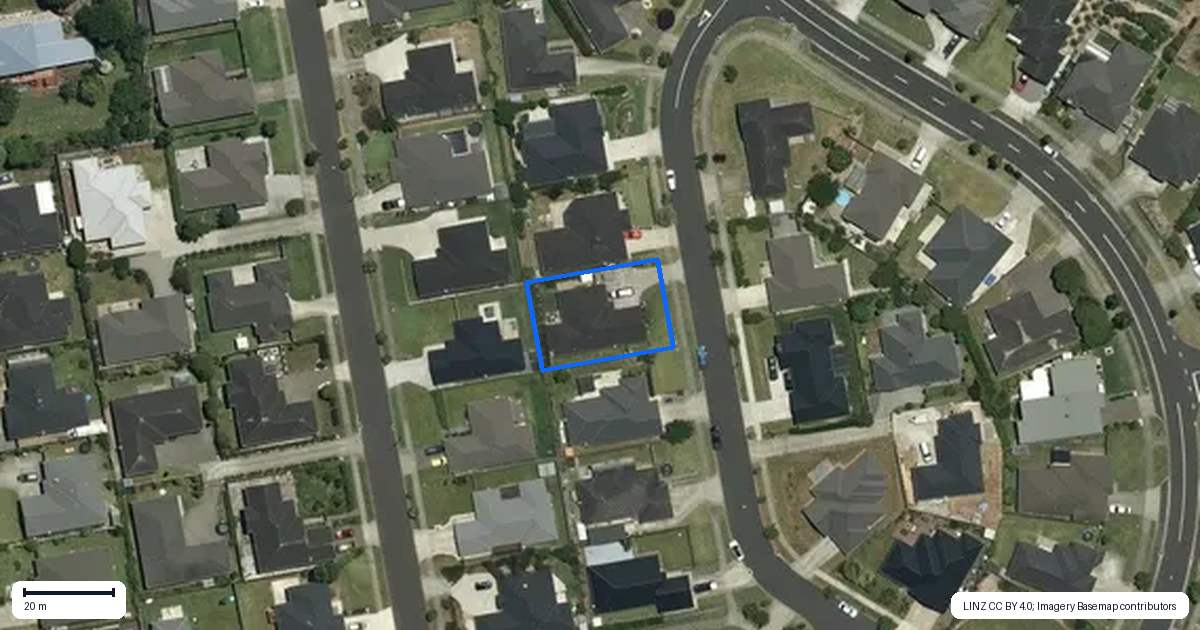 Property context map for 10 McNeish Place, Pokeno