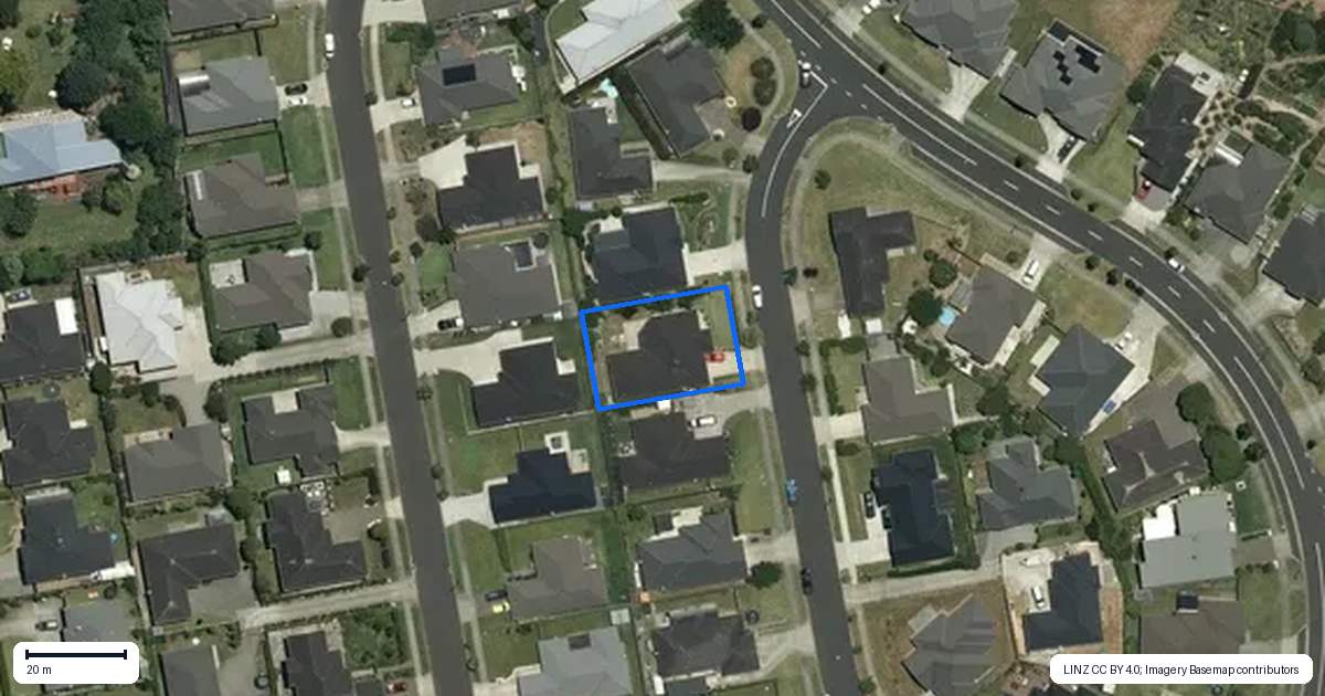 Property context map for 8 McNeish Place, Pokeno