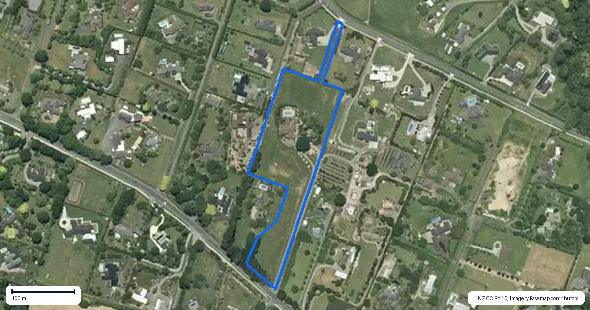 Property context map for 126B Birchwood Lane, Tamahere, Hamilton