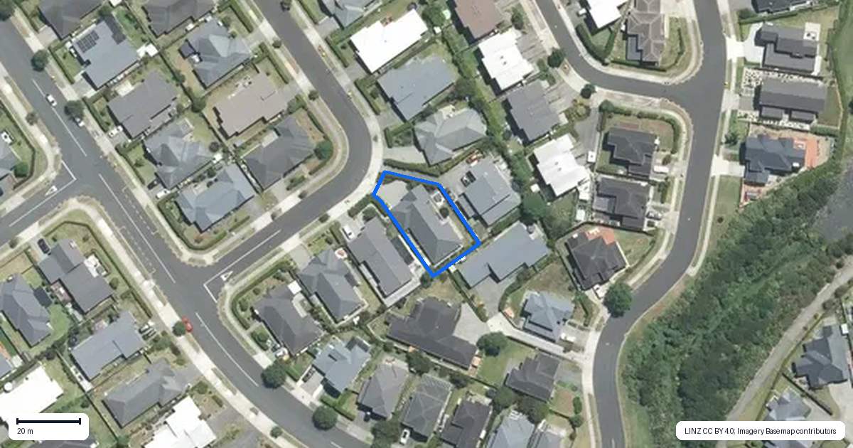Property context map for 7 Andalusian Way, Karaka, Papakura