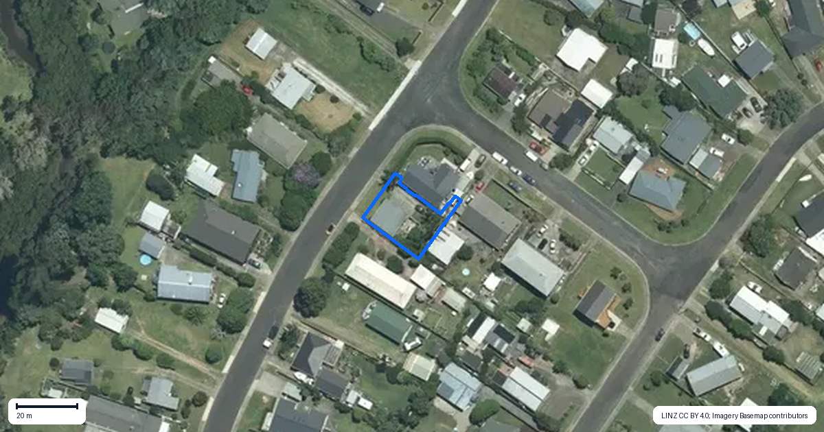 Property context map for 135B Robinson Road, Whitianga