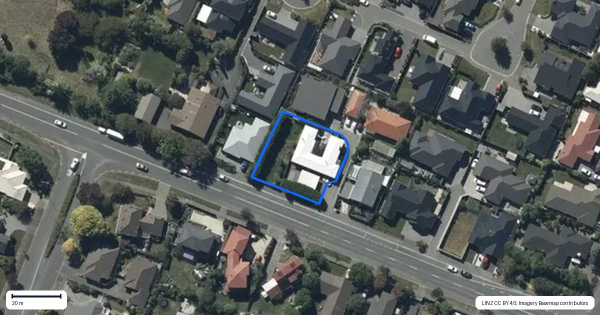 Property context map for 160 Dunbars Road, Halswell, Christchurch