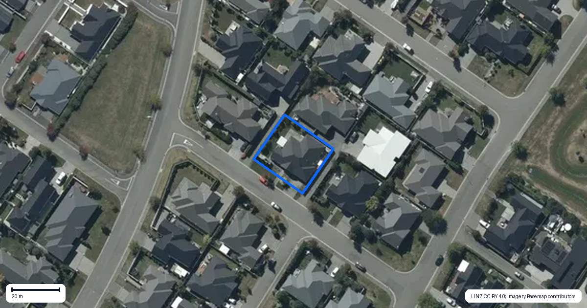 Property context map for 5 Merlewood Road, Prebbleton