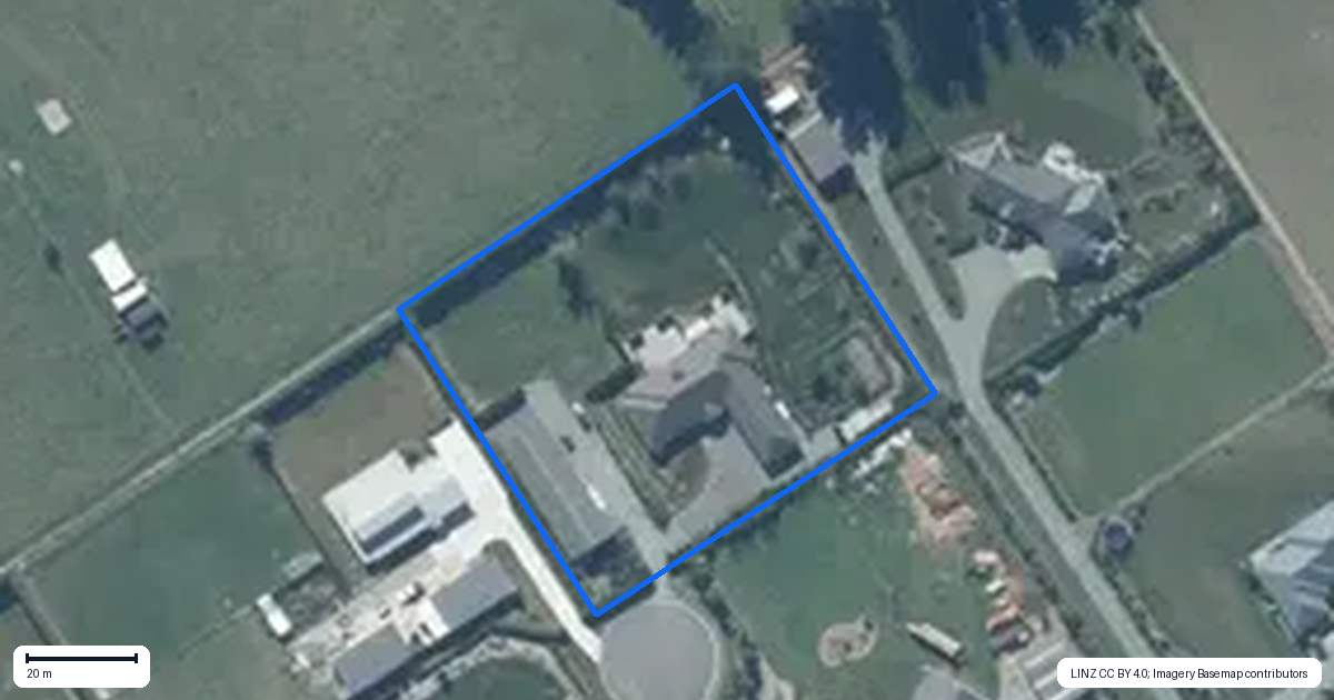Property context map for 26 Friars Lane, Leeston