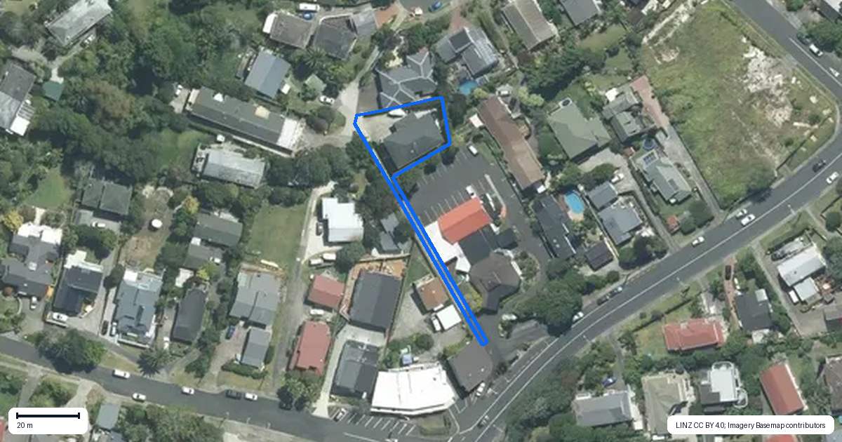 Property context map for 14A Tiri View Place, Waiake, Auckland