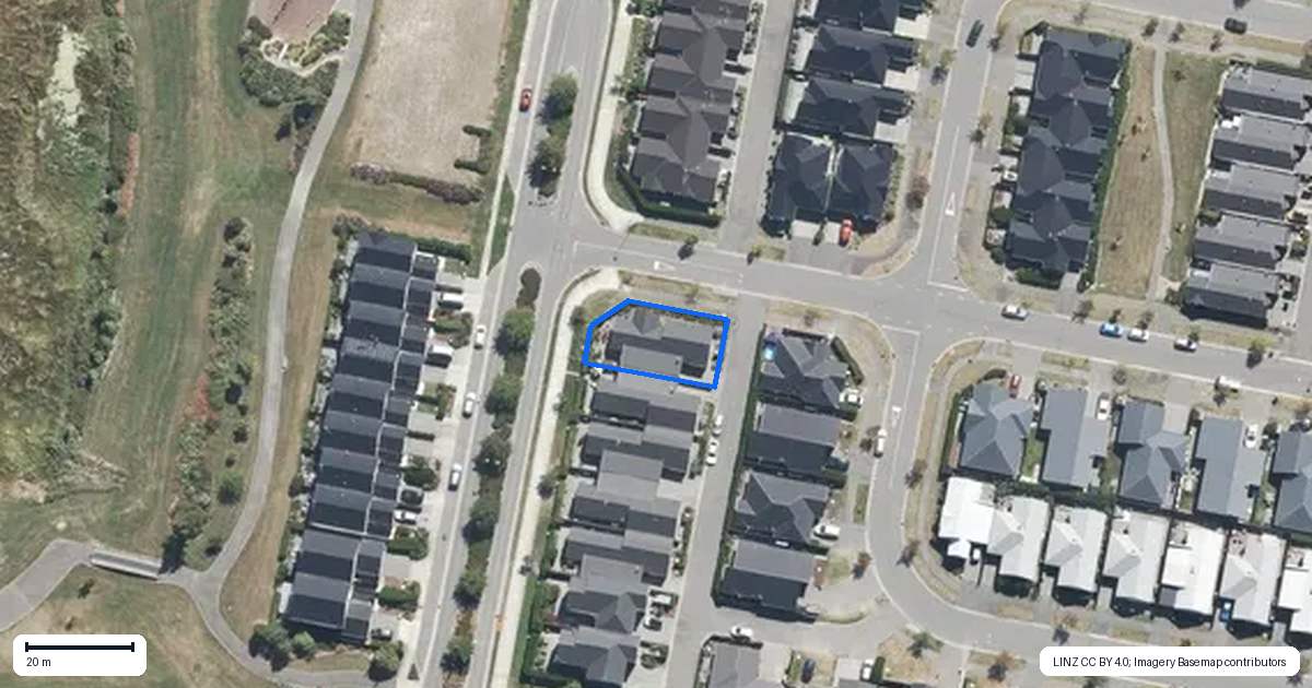 Property context map for 18 Tuhoe Avenue, Kaiapoi