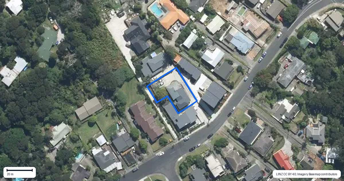 Property context map for 15B Glendhu Road, Bayview, Auckland