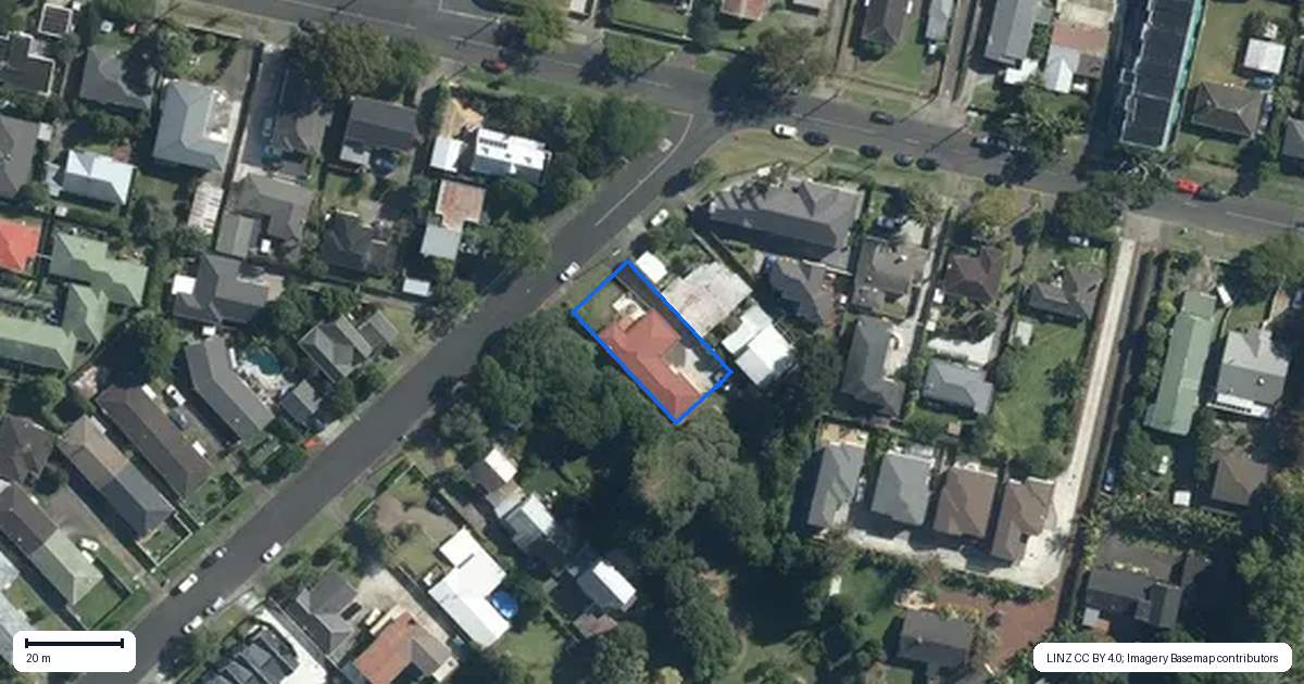 Property context map for 36 Riverview Road, Panmure, Auckland