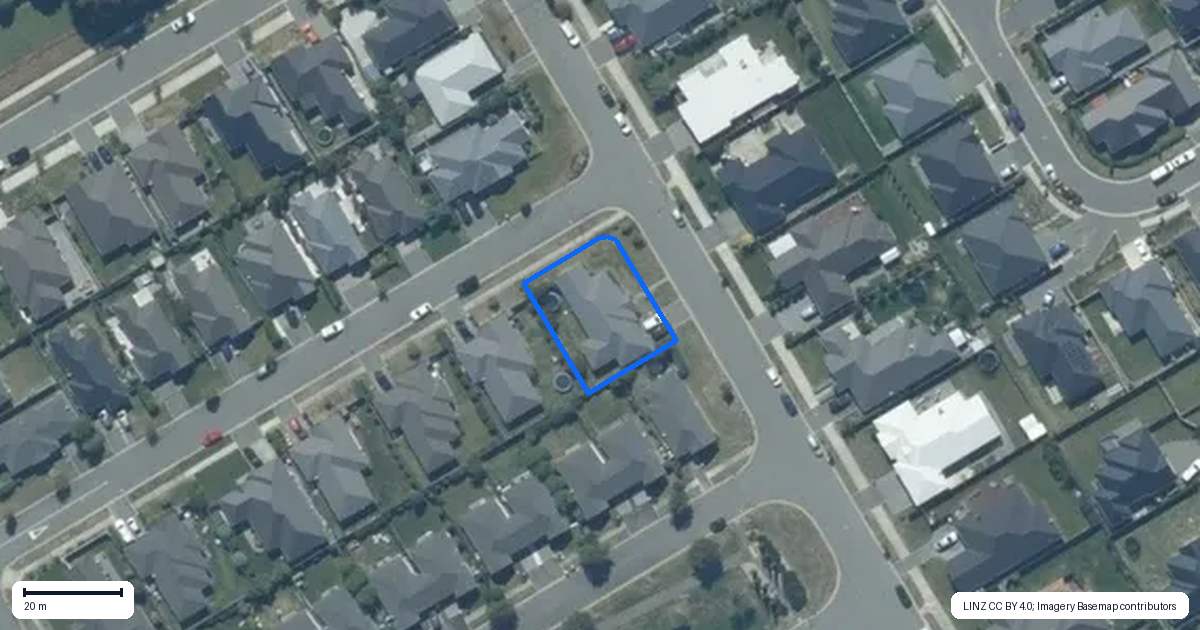 Property context map for 44 Hungerford Drive, Rolleston
