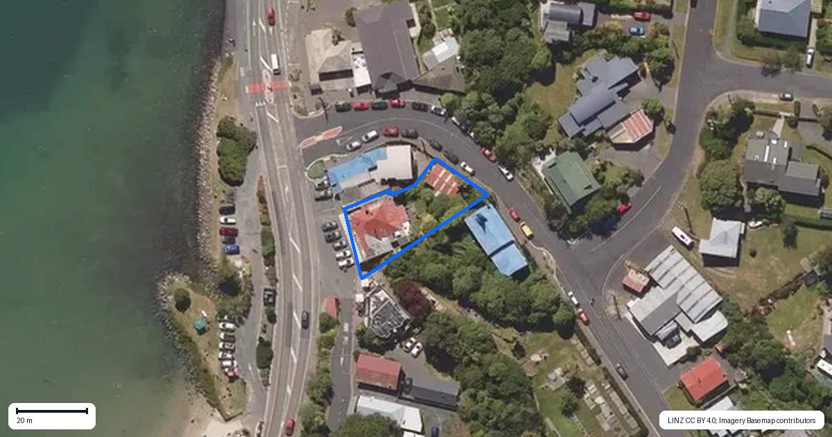 Property context map for 495 Portobello Road, Macandrew Bay, Dunedin
