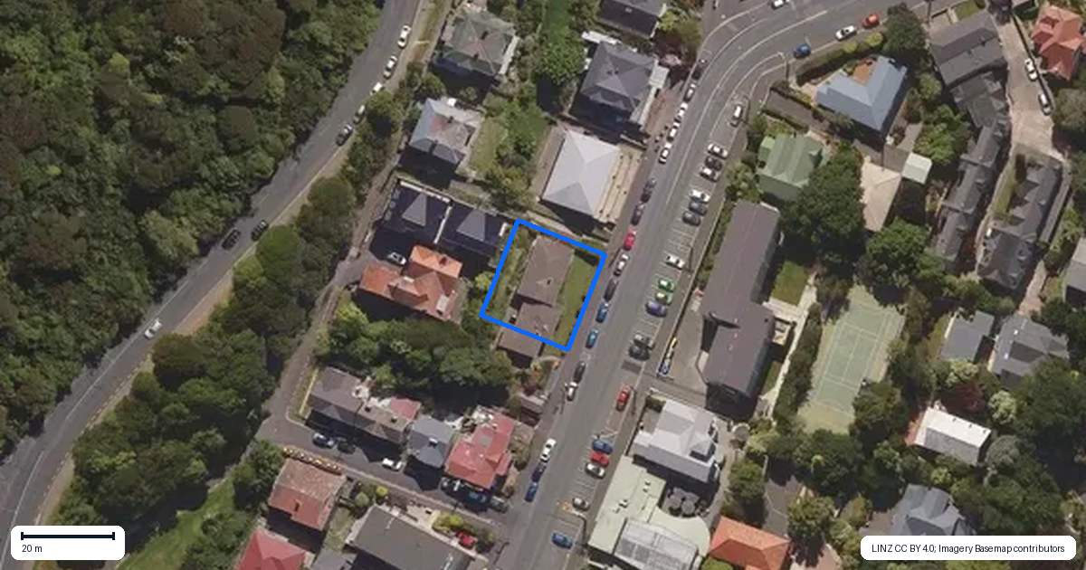 Property context map for 70A Heriot Row, North Dunedin, Dunedin