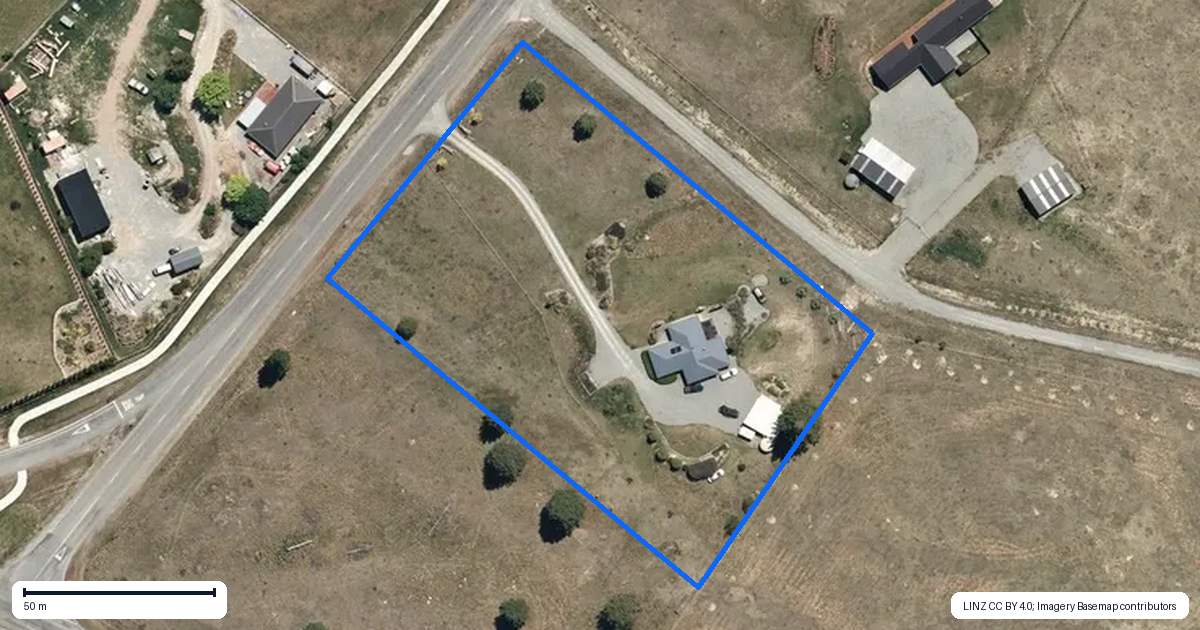 Property context map for 87 Ostler Road, Twizel