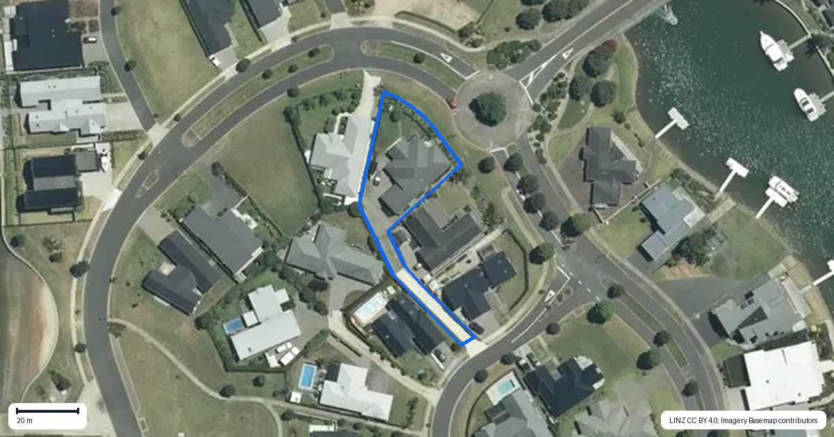 Property context map for 6 Roseberry Place, Whitianga