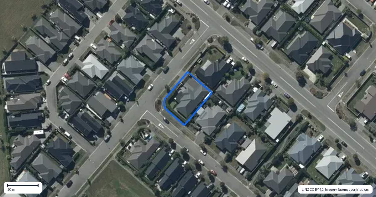 Property context map for 1 Aberdare Street, Halswell, Christchurch