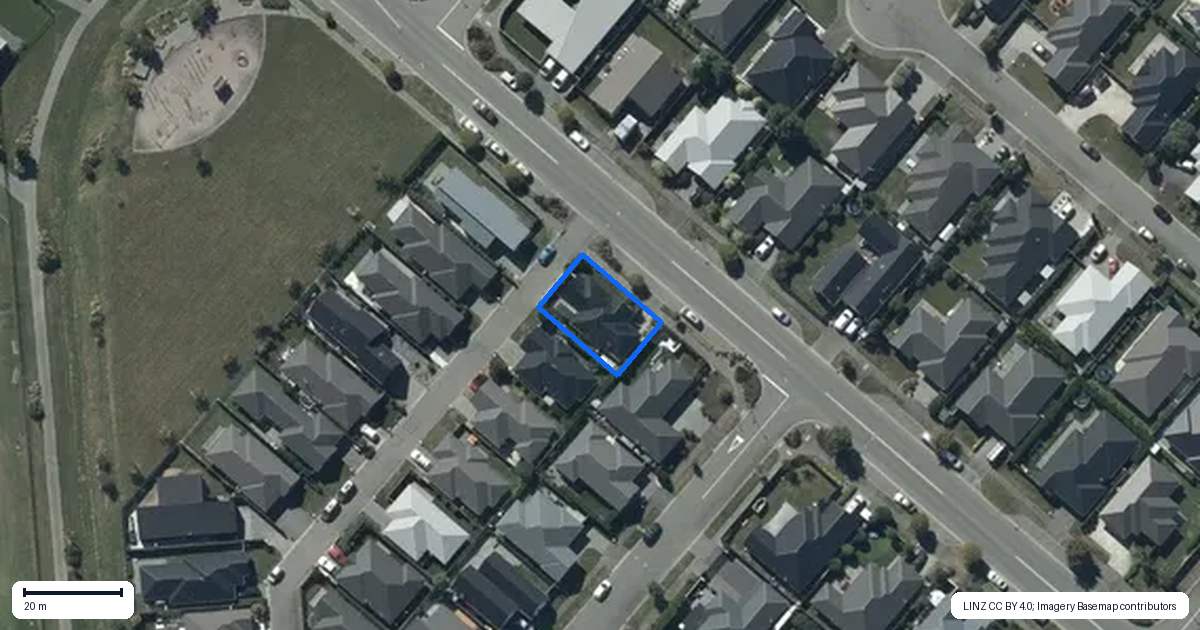 Property context map for 16 Blaenavon Lane, Halswell, Christchurch