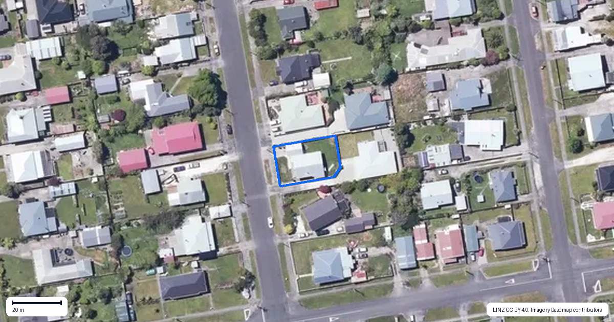 Property context map for 121 Peel Street, Westport