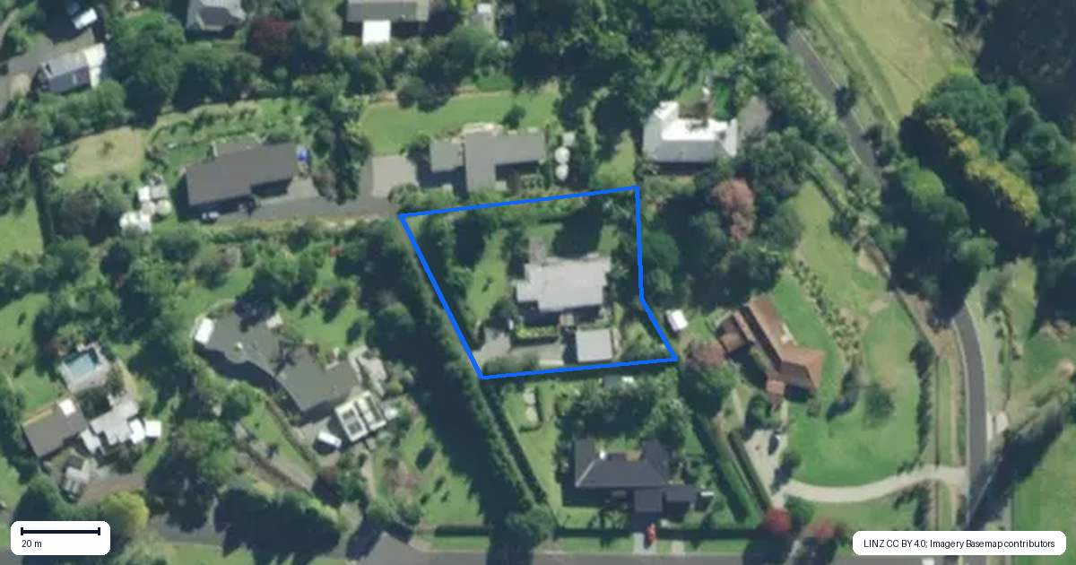 Property context map for 6 Keridale Lane, Kerikeri