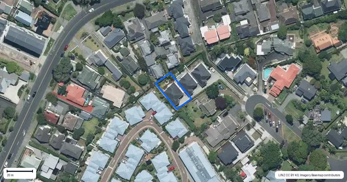 Property context map for 14C Colonel Barton Glade, St Johns, Auckland