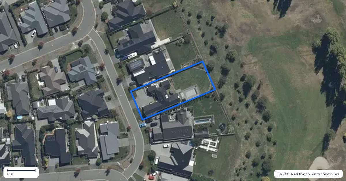 Property context map for 5 Kawharu Street, Marshland, Christchurch
