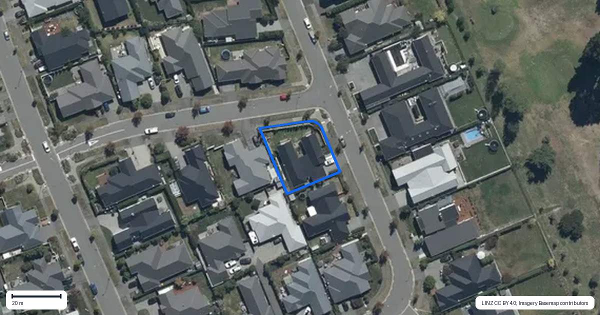 Property context map for 17 Ruapani Street, Marshland, Christchurch