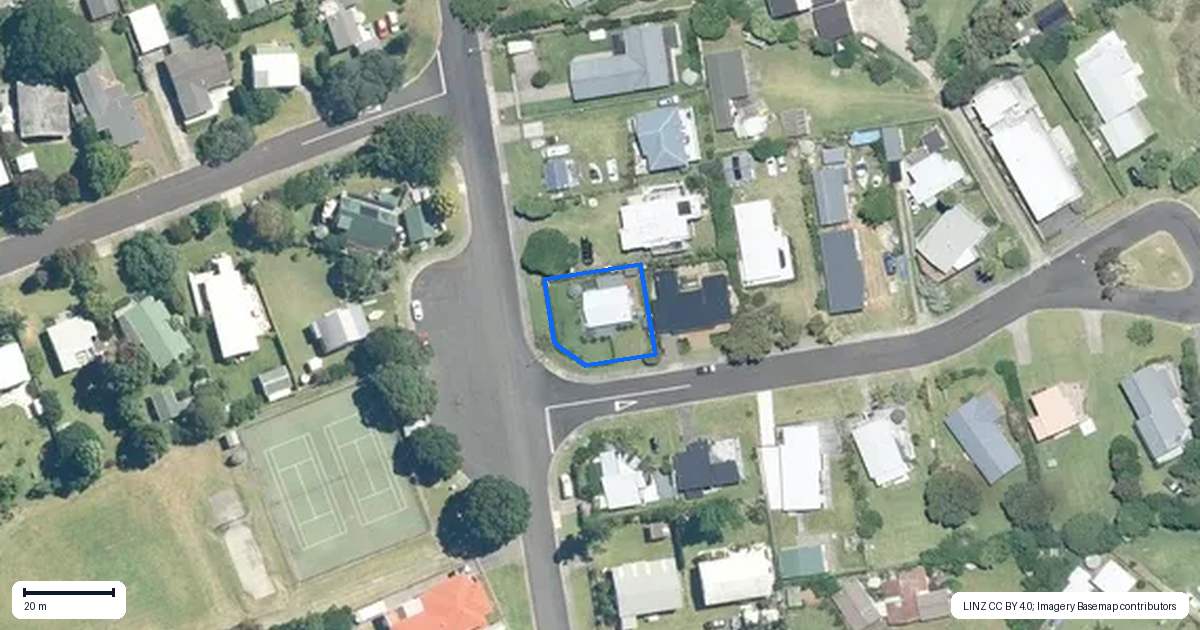 Property context map for 39 Kon Tiki Road, Whiritoa, Waihi