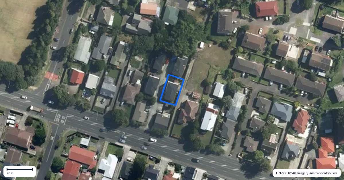 Property context map for 3205A Great North Road, New Lynn, Auckland