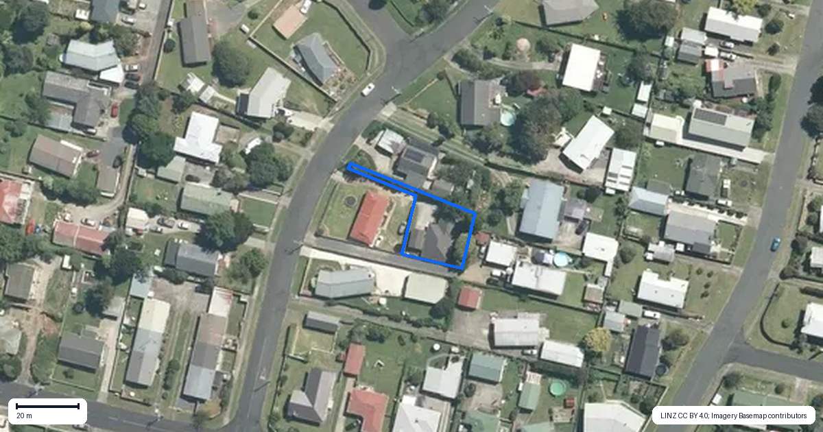 Property context map for 78 Williams Street, Te Awamutu