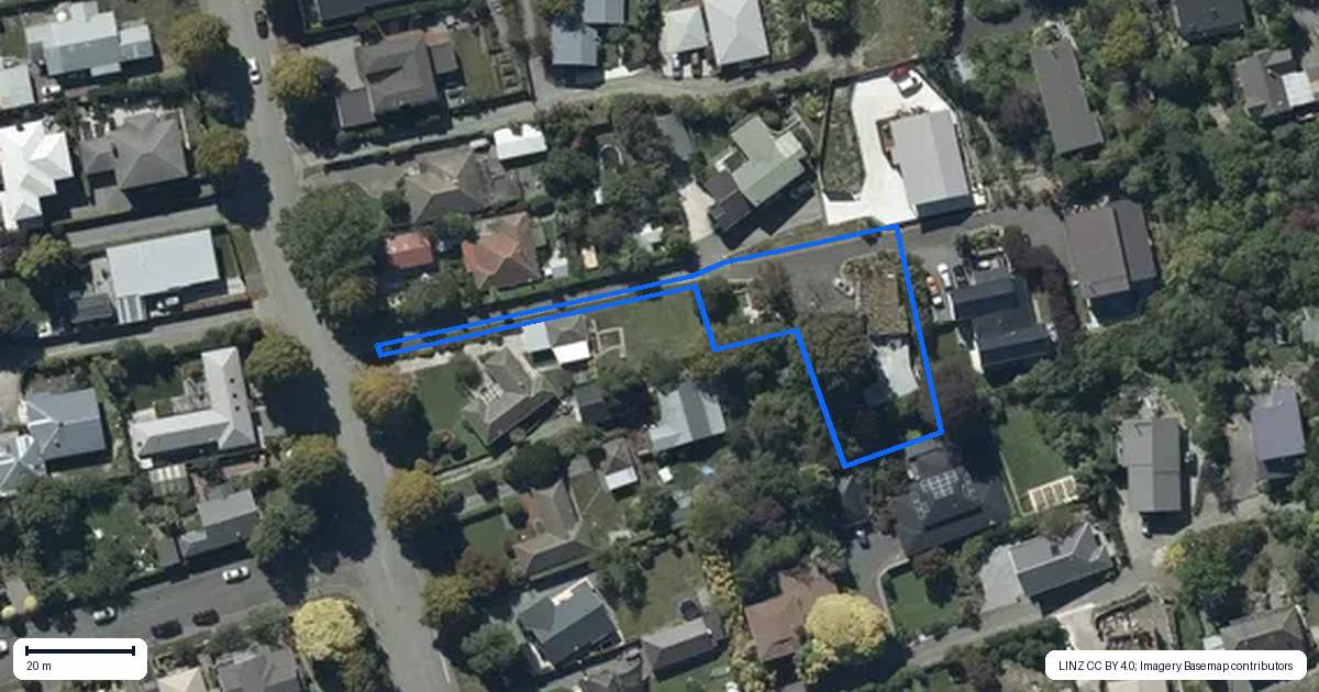 Property context map for 33A Bowenvale Avenue, Cashmere, Christchurch