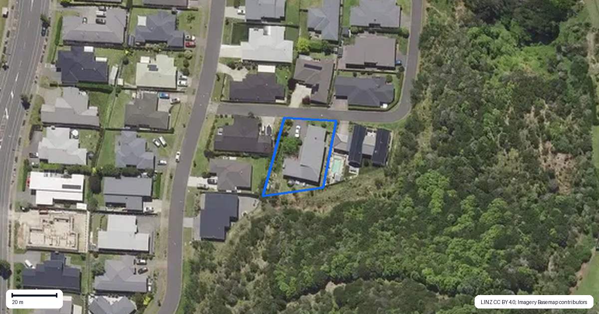 Property context map for 15 Kakemai Rise, Pyes Pa, Tauranga