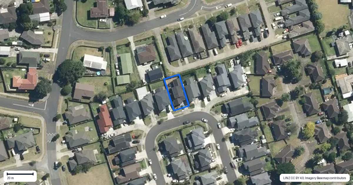 Property context map for 30 Pate Crescent, Favona, Auckland