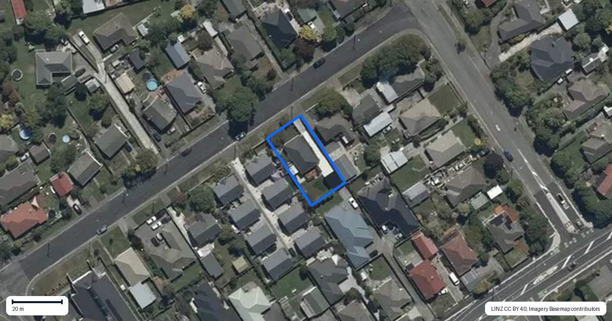 Property context map for 272 Knowles Street, Mairehau, Christchurch