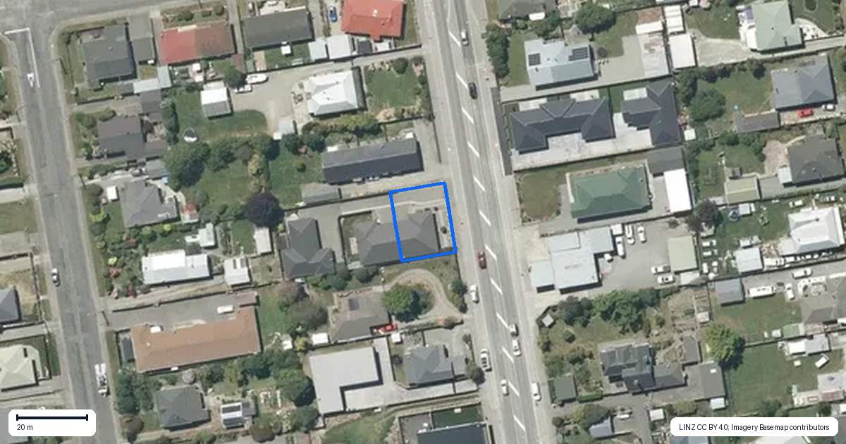 Property context map for 225A King Street, Temuka