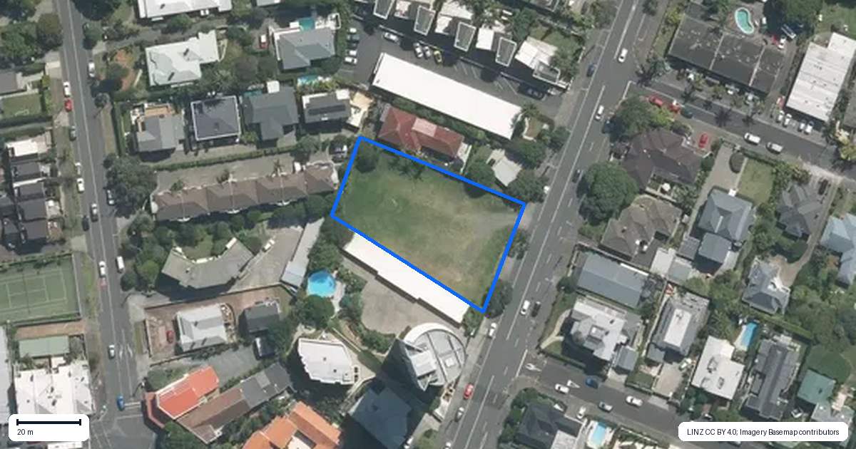 Property context map for 16 Shelly Beach Road, Saint Marys Bay, Auckland